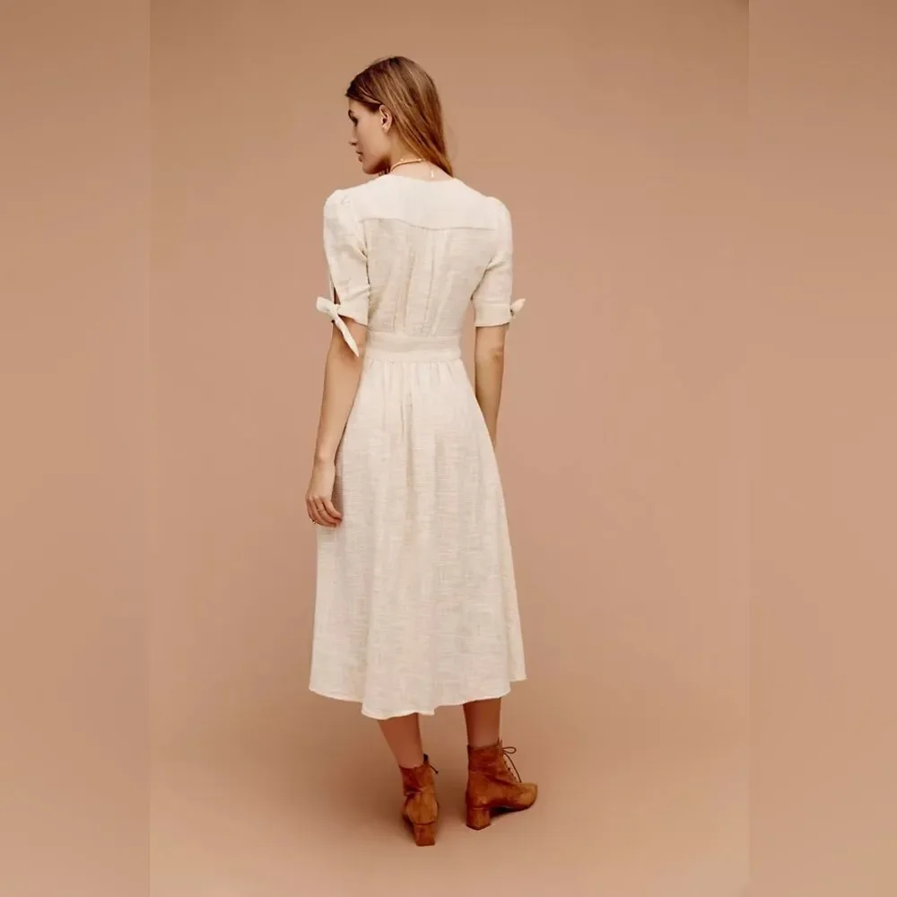 Free People Love of My Life Dress XS BEIGE